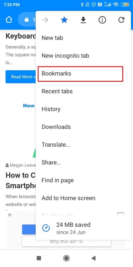 How to Add Bookmark in Chrome on Android Smartphones 1 Tech