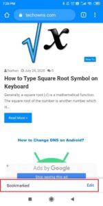 Bookmark-in-Chrome-Android