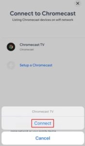Chromecast Safari Browser