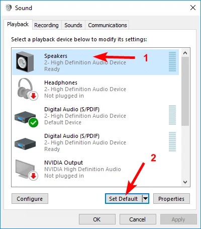 how to set default audio device windows 10 how to set default audio device windows 10