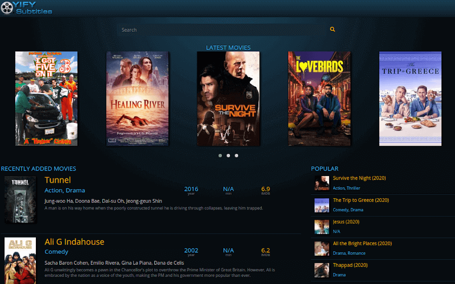 websites for movies subtitles