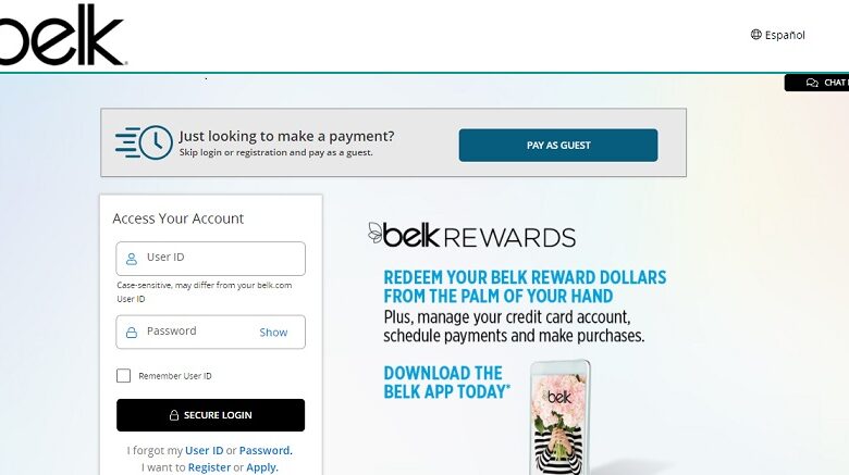 belks credit card