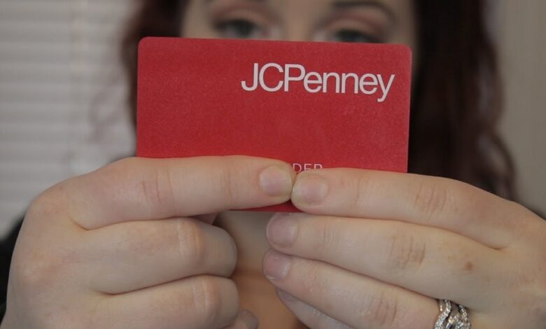 jcpenney credit card login