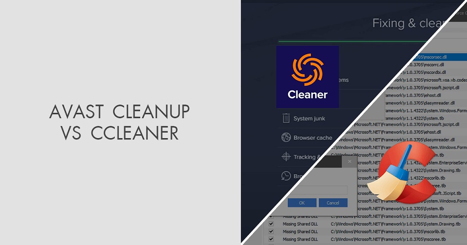 Avast Cleanup vs CCleaner