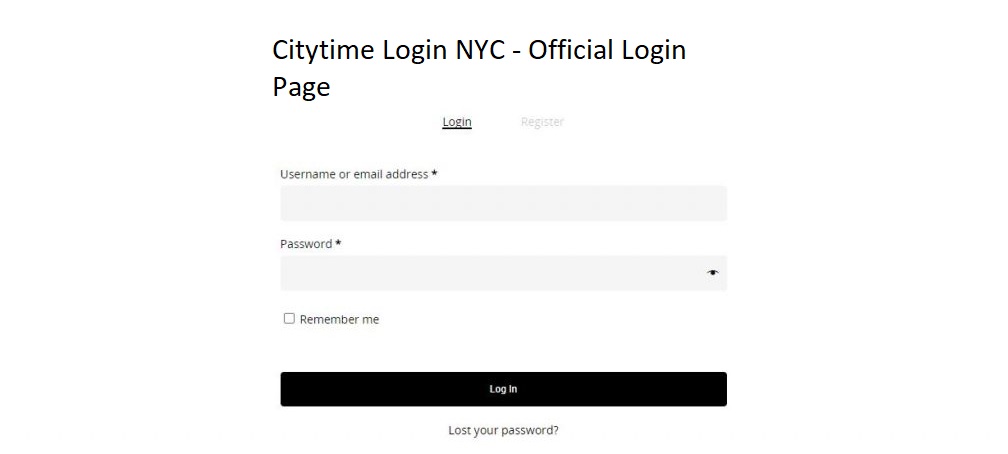 Citytime Login NYC