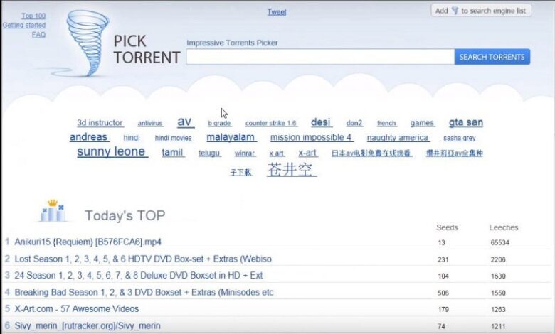 Picktorrent Proxy