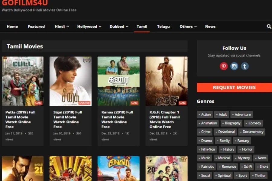 tamil movie websites list free